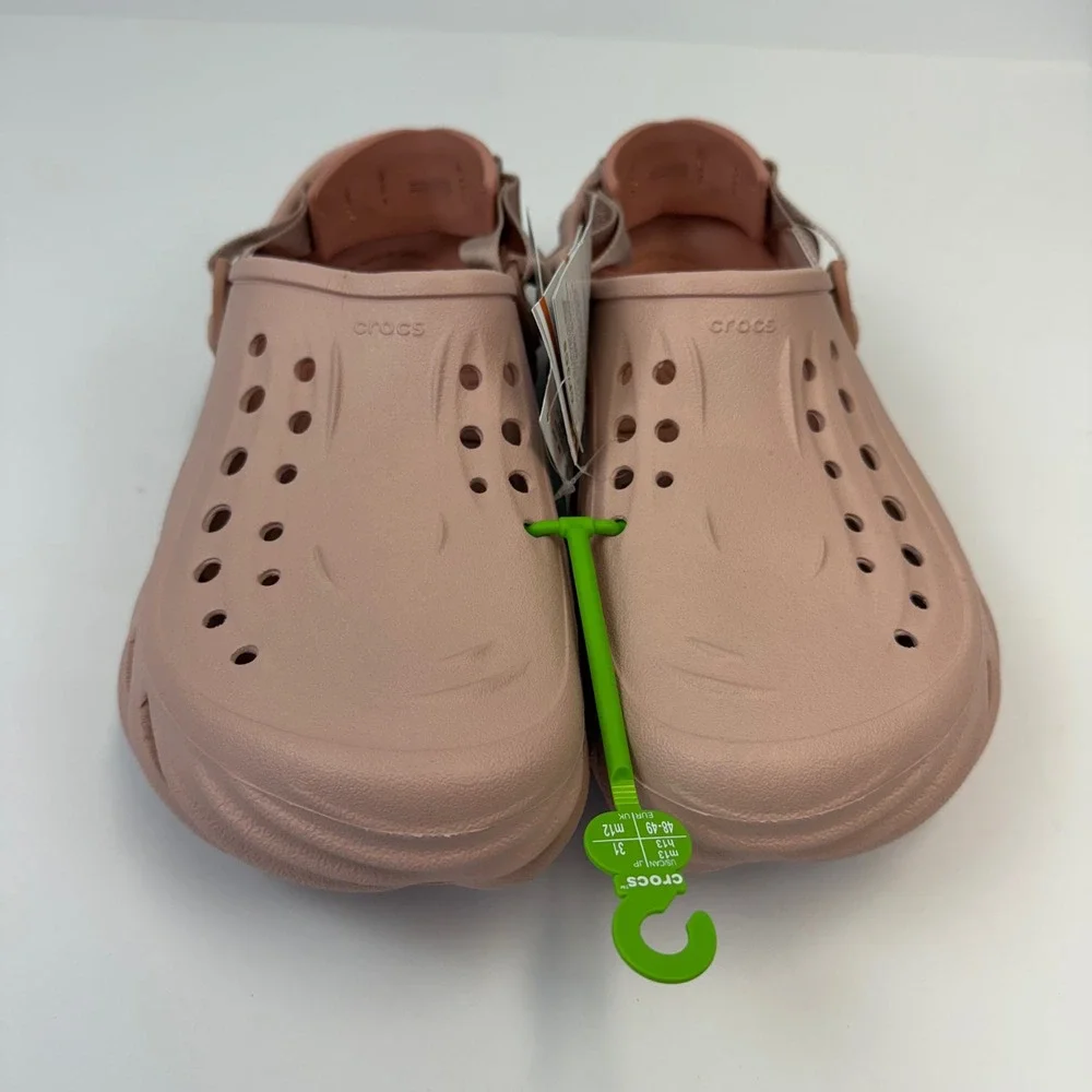 Crocs Echo Clog Quartz Pink Mens 13 Sporty Streetwear Molded Slip On 207937-6TY
